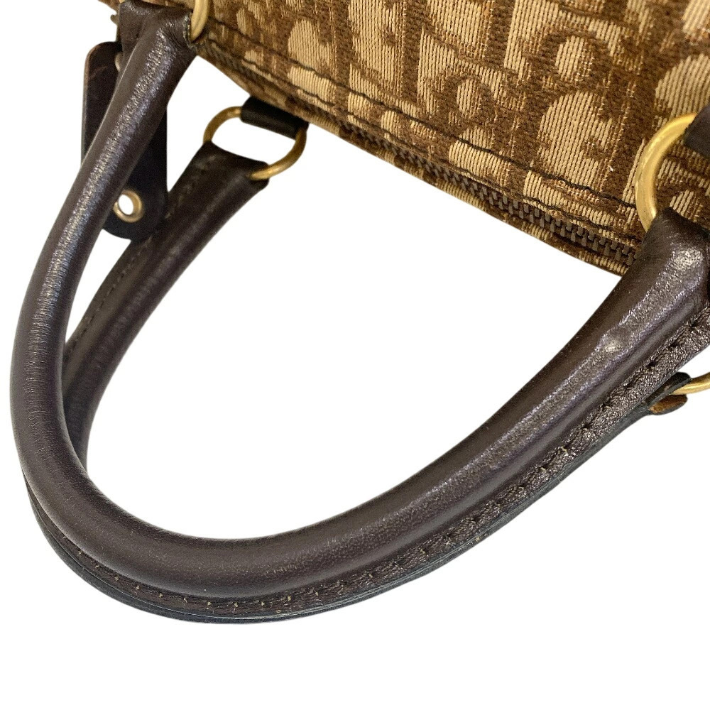 Dior Handbag All over Trotter Boston Bag Brown suitcase - Picture 7 of 10